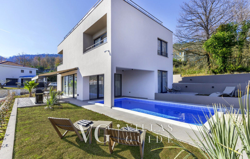 Casa Fani with seaview & pool & wellness Garden and property exterior