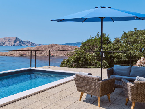 Villa House Vissum with pool&sea view