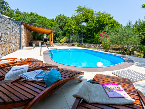 Villa Risika 1 with pool island Krk