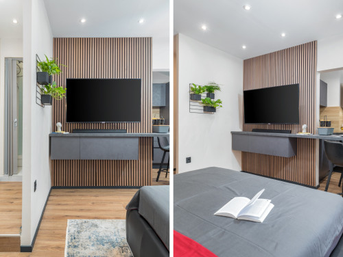 Modern & warm studio near Arena