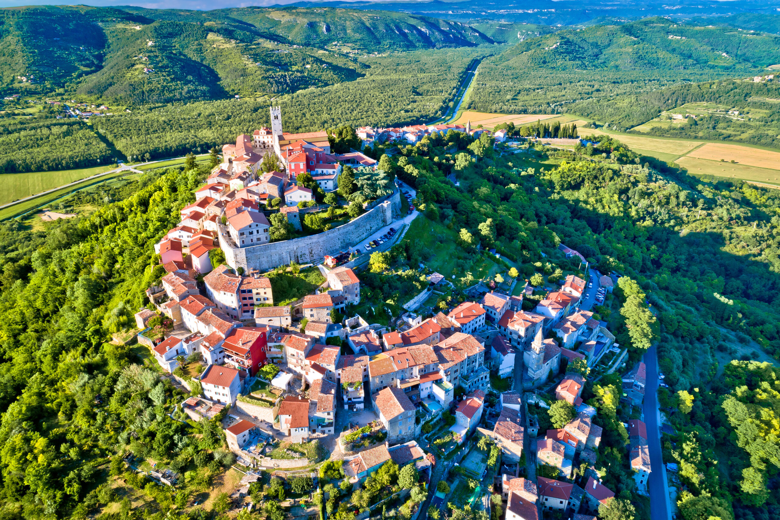 Town of Motovun in Istria