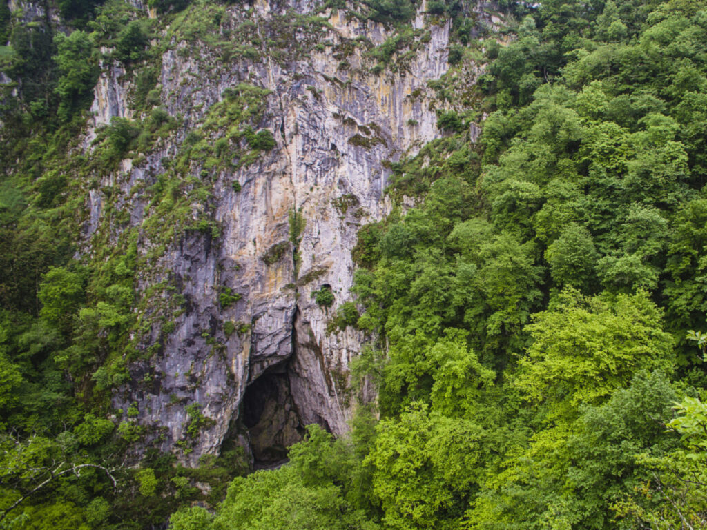 Entrance to Skocjan Caves, a UNESCO World Heritage Site in the Karst Region (Kras Region) of Slovenia