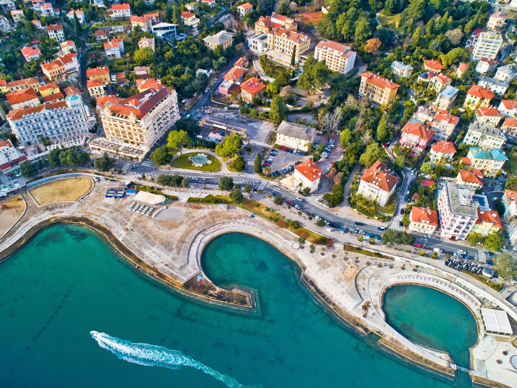 opatija aerial view